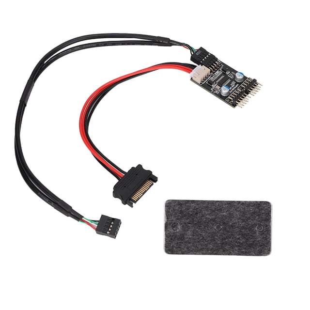 1 Mâle à 2 Mâles USB 2.0 9Pin, avec Câble d'Alimentation USB 2.0 Hub, Tête pour XP Vista
