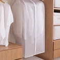 thumbnail image 4 of Clothes Hanging Bag Dust Cover Translucent Clothing Cover Bag PEVA Cloth Protector Wardrobe Hanging Storage Bag Dust Protector Cover with Zipper Ideal for Dresses  Suits  Coats  Jacket, 4 of 4