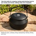 thumbnail image 2 of Outdoor Stainless Steel Kettle Locking Handle Camping Hung Pot Portable, 2 of 8