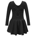 thumbnail image 3 of Cowsor Justaucorps de Base à Manches Longues pour Filles avec Jupe, Robe Tutu de Danse Ballet pour Enfant, 3 of 4