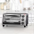thumbnail image 4 of Black & Decker 4 Slice Black Toaster Oven, 4 of 6