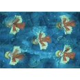 thumbnail image 1 of Ahgly Tapis Rectangulaire Lavable en Machine Intérieur Transitionnel Turquoise Foncé Vert, 2 Pieds x 4 Pieds, 1 of 7
