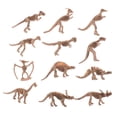 thumbnail image 1 of 12pcs Various Plastic Dinosaurs Fossil Skeleton Dino Figures Kids Toy Gift, 1 of 6