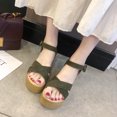 thumbnail image 2 of Leutsin Women Ankle Strap Summer Slide Sandals Platforms Wedges Shose, 2 of 6