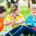 thumbnail image 3 of EGNMCR Children's Giraffe 10 Hole Bubble Machine Handheld Fully Automatic Summer Outdoor Stick Bubble Toy Children's Toy Bubble Stick 90ml Bubble Water Bubble Machine, 3 of 6