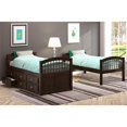 thumbnail image 3 of Pemberly Row Twin over Twin Storage Bunk Bed with Trundle in Espresso, 3 of 3
