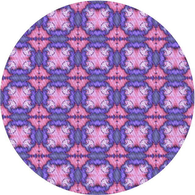 Ahgly Company Tapis Rond Lavable en Machine Intérieur Transitionnel Violet, 4 Pieds Rond
