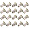 thumbnail image 3 of Kit de Noix Filetées à Tête Plate 100 Pcs, Noix à Rivets Plaquées Zinc Colorées Kit de Noix Filetées à Tête Plate pour Diverses Plaques Métalliques, Fixation, Écrous, 3 of 8