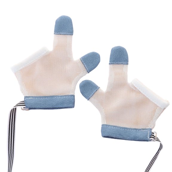 Gloves for Kids Stop Finger Biting Stopper Comfortable Fit Ideal for Parent-Child Use in Living Rooms and Hallways Crafted from Nylon Blend for Gentle