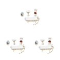 thumbnail image 2 of Ruiboury Miniature Bathtub Toilet Sink Mirror Set Addition For Mini House type 1 3Set, 2 of 6