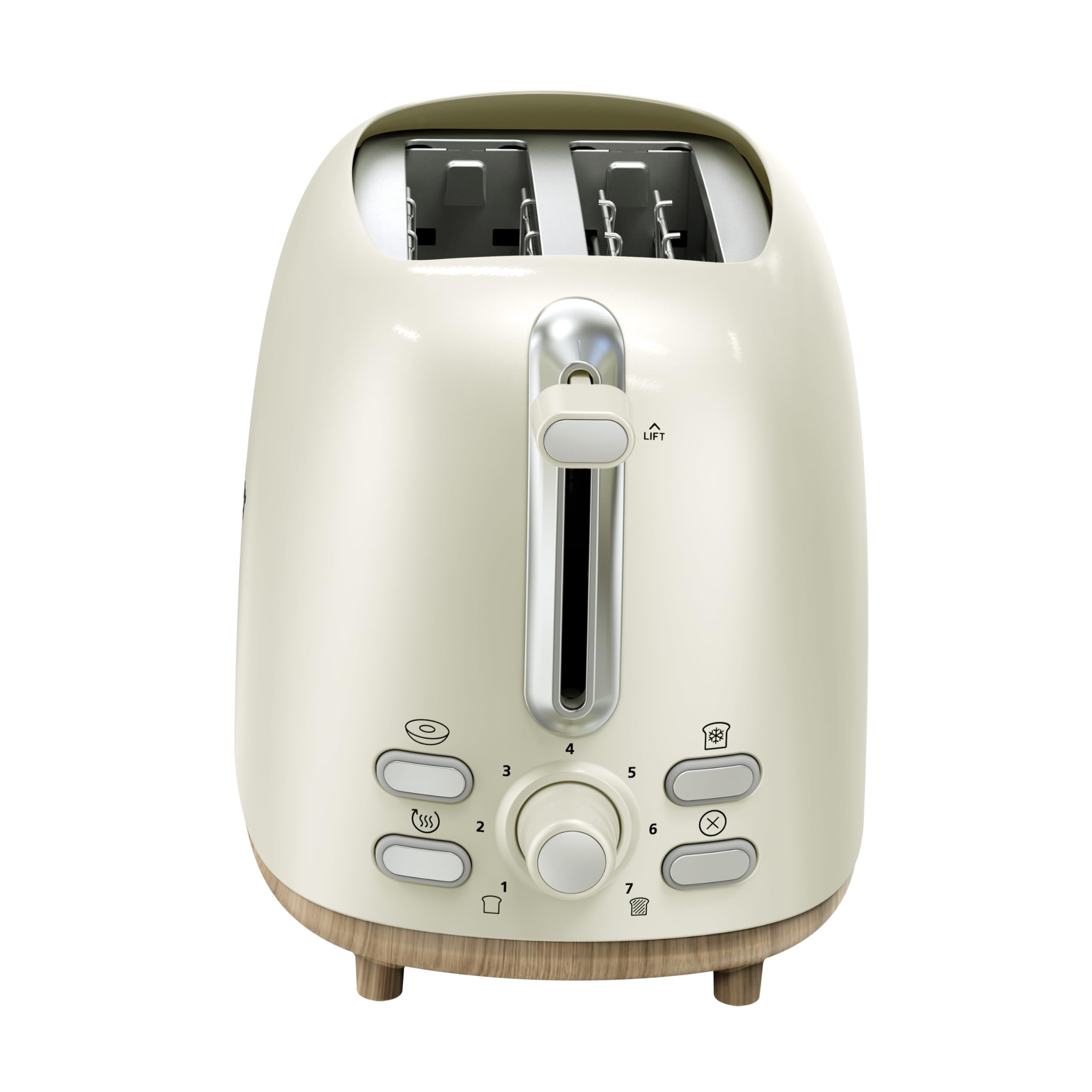 Oster 2-Slice Toaster with Extra Wide Slots, Bagel Toaster, Oat Milk