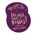 thumbnail image 1 of Inkdotpot Étiquette Suspendue en Papier Aluminium Or Rose Hugs & Kisses de l'Étiquette de Faveur de Mariage 100 Pcs, 1 of 1