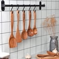 thumbnail image 4 of Product Tableware 2 - 7PCS Wooden Cooking Utensils Kitchen Utensil Natural Teak Wood Spatula Spoon Set for Nonstick Pans - Durable Hardwood Tools, 4 of 8