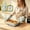 A, variant on SHAJAZHLG Set Of Cottons Oven Mitts And Pot Holders With Lemon And Lavenders Prints Heat Resistants Kitchen Gloves For Baking Cooking And Grilling