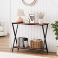 thumbnail image 1 of IdeaHouse Narrow Sofa Table - 33.5" Sofa Tables Entryway Table Narrow Console Table Industrial Design Entryway Console Table for Hallway Living Room Bedroom, 1 of 8