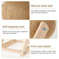 thumbnail image 2 of AMERTEER Cat Scratching Toy Natural Sisal Cat Scratching Ball Solid Wood Cat Scratching Ball, 2 of 7