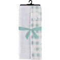 thumbnail image 2 of Safdie & Co. Throw Faux Fur Reversible Aqua Plaid Bear, 2 of 4