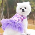 thumbnail image 2 of Chien Robe pour Chien Chiot Doux Robes d'Été pour Animaux de Compagnie Floral Robe de Princesse pour Chiens et Chats, 2 of 8