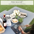 thumbnail image 4 of Costway Picnic Table Bench Set Outdoor Camping Backyard Patio Garden Party All Weather, 4 of 10