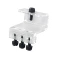 thumbnail image 3 of Bunblic Burette Rack Pipe Tube Holder Transparent Smooth Sturdy Easy to Use Portable Titration Pump Bracket for Planted Tank Aquarium 3 Holes, 3 of 8