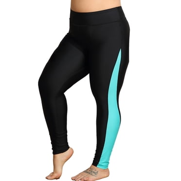 Charmo Pantalon de Natation pour Femmes Grande Taille Taille Haute Pantalon de Bain Leggings de Bain Collants de Bain