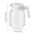 thumbnail image 3 of Glass Water Pitcher Large Capacity Pitcher Tea Pitcher Cold Brew Water Bottle Chilled Water Dispenser, 3 of 9