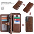 thumbnail image 3 of Étui Portefeuille Compatible Galaxy S10, Portefeuille à Rabat Magnétique Détachable 2-en-1 en Cuir, Porte-Cartes (avec 13 Fentes pour Cartes), Support, Portefeuille Multifonction à Bandoulière, Étui de Téléphone, 3 of 8