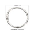 thumbnail image 2 of Unique Bargains Metal Binder Rings, Silver Tone, 20 Count, 20 Pack, 2 of 5