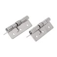 thumbnail image 4 of MYG for Stainless Steel Self-Closing Spring Door Hinges 2-Pack, Heavy Duty Hardware for Cabinets Boxes Instrument Cases, 2.5 Inch Options, Silver Brushed Finish, 4 of 10
