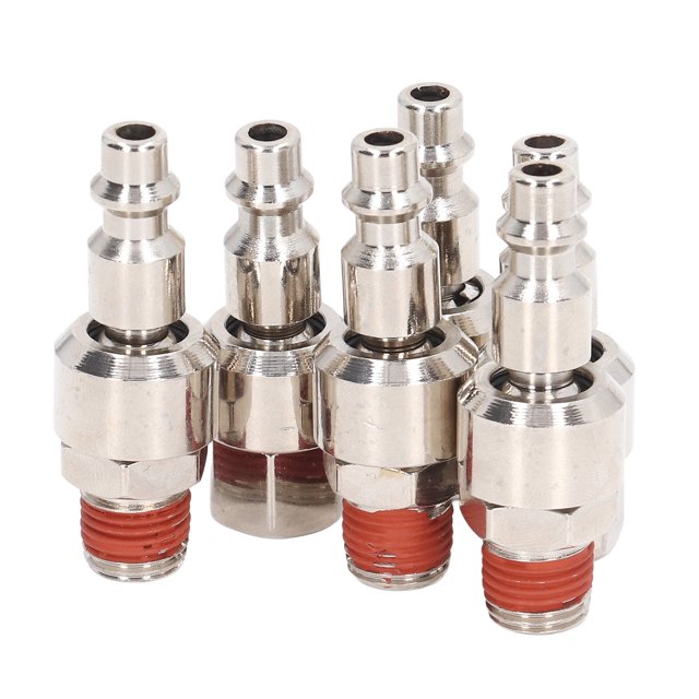 Connecteur de Tuyau d'Air, 6PCS Raccords Rapides Taille Standard pour Outils Pneumatiques