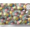 thumbnail image 2 of Soimoi Viscose Chiffon Fabric Leopard & Argyle Patchwork Print Sewing Fabric Yard 42 Inch Wide, 2 of 3