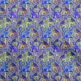 thumbnail image 1 of oneOone Rayon Medium Blue Fabric Abstracts Sewing Material Print Fabric By The Yard 56 Inch Wide, 1 of 5