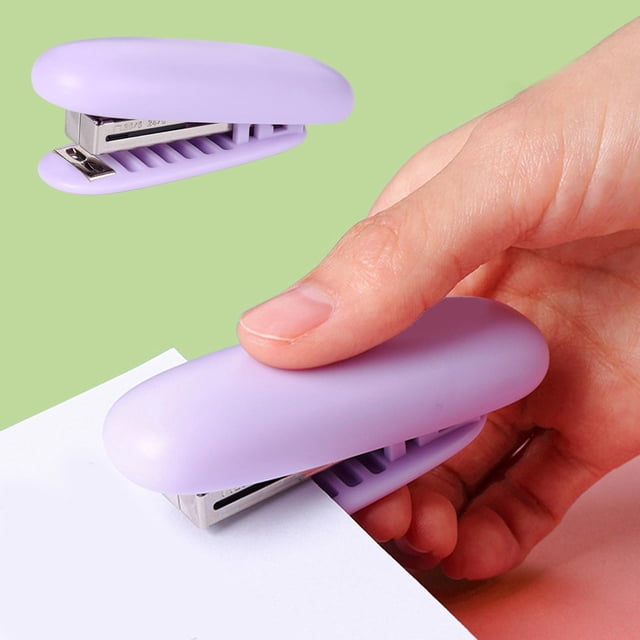 Mini Portable Stapler, Compact Handheld Stapler for School Office Home, Fits in Pocket Pencil Case