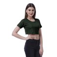 thumbnail image 4 of Moomaya T-shirt Court à Col Rond pour Femmes, Manches Courtes, Été, Coupe Ample, 4 of 7