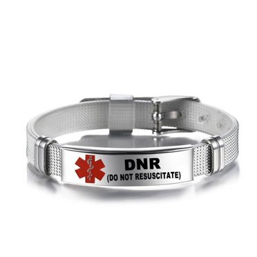 JUNWELL Bracelet Ajustable Bracelets Médicaux d'Urgence Bracelet d'Alerte Médicale pour ID