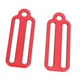 thumbnail image 2 of koolsoo 2Pcs Weight Belt Sliders Weight Belt Keepers for Dive Gear Swimming Surfing Red, 2 of 9