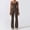Coffee, variant on WANPIDAN plus Size Pant Suits Yoga Wheel Set Yoga Workout Set Yoga Mat Set for Women Thick Yoga Wear for Women Set Yoga Wheels Set Yoga Gear Set Woman Pant Suits Track Outfits for Women Pant Suit for