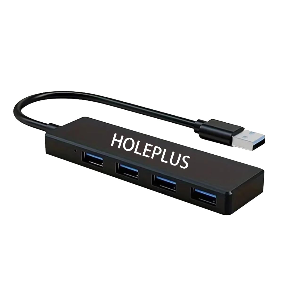 4-Port USB 3.0 Hub, Ultra-Slim Data USB Hub, for MacBook, Mac Pro, Mac Mini, iMac, Surface Pro, XPS, PC, Flash Drive, Mobile HDD (U1 0.59ft)
