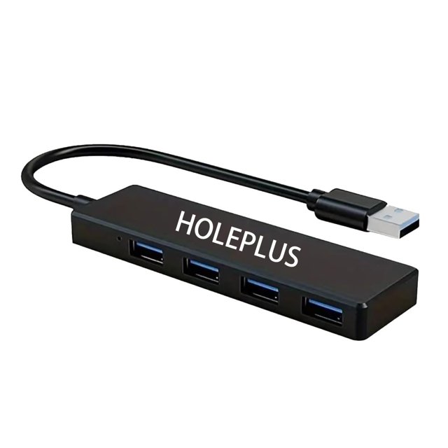 4-Port USB 3.0 Hub, Ultra-Slim Data USB Hub, for MacBook, Mac Pro, Mac Mini, iMac, Surface Pro, XPS, PC, Flash Drive, Mobile HDD (U1 0.59ft)