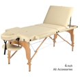 thumbnail image 1 of GreenLife® 3-Section 4" Classic Wooden Super Stable Portable Massage Table - MTW131, 1 of 3