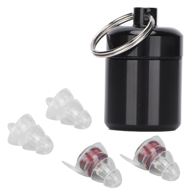 Bouchons d'Oreilles de Concert, Bouchon d'Oreille Réduction de Bruit avec Boîte en Aluminium pour Performance Musicale, Sport Aquatique, Travail à Proximité des Machines Bruyantes