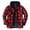 ZB-Red, variant on cllios Mens Quilted Lined Flannel Hooded Jacket Prime Day Deals, Plaid Button Down Shirts Zipper Hoodie Jacket Double Closure Windproof Outdoor Work Shacket Jackets