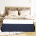 thumbnail image 1 of PiccoCasa Bed Skirt Double Brushed Microfiber with Dust Ruffle, Queen Navy Blue, 1 of 7