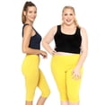 thumbnail image 2 of Stretch Is Comfort Women's Plus Size Knee Length Leggings| Adult X-Large - 7x, 2 of 5