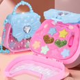 thumbnail image 2 of Kids Girls Makeup Set Kids Eco-friendly Cosmetic Pretend Play Kit For Toddler Children Gift, 2 of 5