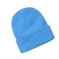 thumbnail image 1 of Pisexur Baby Hats Solid Color Ribbed Knit Beanie Hats Fashion Fall Winter Warm Soft Skull Caps for Age 0-3 Years, 1 of 2