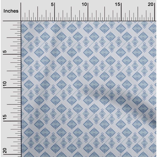 oneOone Cotton Flex Fabric Diamond Geometric Print Fabric BTY 40 Inch Wide