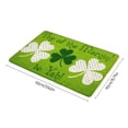 thumbnail image 3 of Welcome Mats for Front Door,St. Patricks Day Door Mat - Front Door Mat - Bath Rug Super Absorbent Dry - Rubber Backing Non Slip Washable Bathroom Floor Mats -Green 16X24 In, 3 of 8