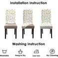 thumbnail image 2 of Happy Easter Dining Chair Covers Set of 6,Green Pink Blue Bunny Rabbits Parsons Chair slipcovers,Kitchen Spring Summer Decor Chair Seat Cover Protectors(Bunny,6 Pack), 2 of 5