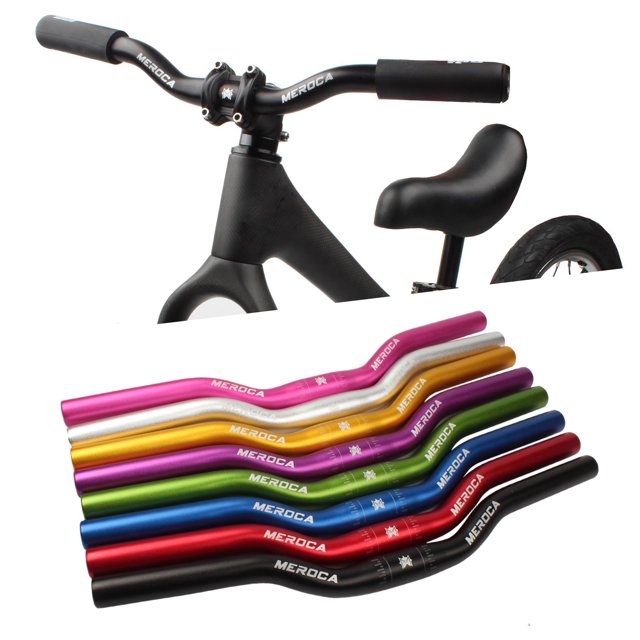Neinkie Bike Riser Bar Letter Design Bright Color Stable Aluminium Alloy Corrosion Resistant Bike Handlebar for Cycling
